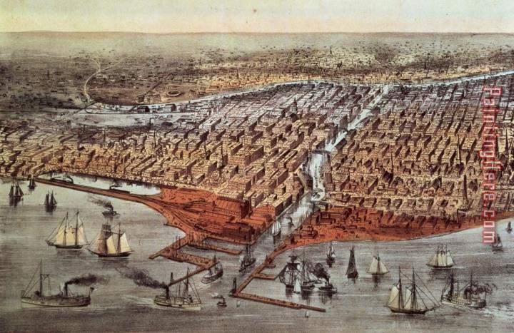 Currier and Ives Chicago As It Was